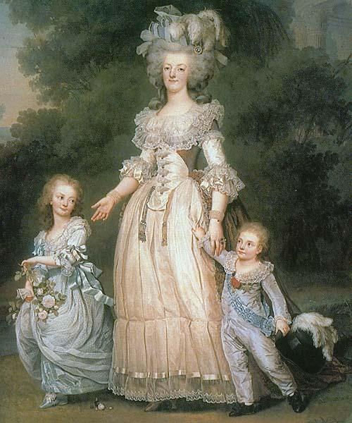 unknow artist Marie Antoinette with her children France oil painting art